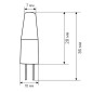 Свiтлодiодна лампа Biom G4 3.5W 1507 3000K AC/DC12