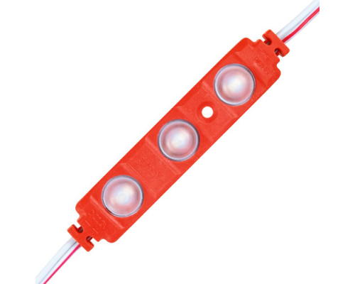 Світлодіодний модуль BRT XG191 5630-3 led W 1,5W RED, 12В, IP65 червоний з лінзою напівсфера
