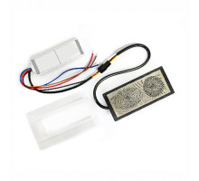 Сенсорний вимикач для зеркал LB-05-ВТ,ДИНАМИК, 2 клавиши, 1*65W, bluetooth, dimmer, DC12-24V