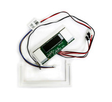 Сенсорний вимикач для зеркал LB-086, LED-годинник, 2 кл., 65W, Defogger, dimmer, DC12-24V,реле 22