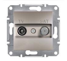 TV-SAT Розетка Кінцева А Asfora Бронза