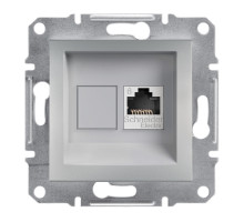 Розетка Комп'ютерна RJ45 UTP Кат.6 Asfora Алюміній