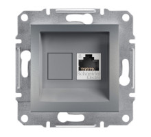 Розетка Комп'ютерна RJ45 UTP Кат.6 Asfora Сталь