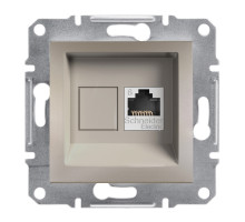 Розетка Комп'ютерна RJ45 UTP Кат.6 Asfora Бронза