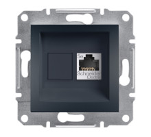Розетка Комп'ютерна RJ45 Stp Кат. 5Е Asfora Антрацит