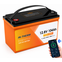 Акумулятор IN-THERM/BLUESUN 12 V 104 Ah з Bluetooth