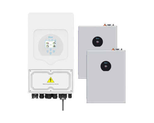 Комплект автономного энергоснабжения Deye SUN-06K-SG05LP1-EU + два Deye SE-F5 Pro-C