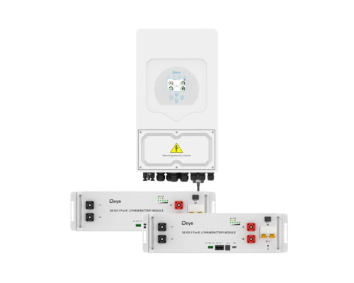 Комплект автономного энергоснабжения Deye SUN-06K-SG05LP1-EU + два Deye SE-G5.1 Pro-B