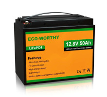 Акумулятор ECO-WORTHY LiFePO4 12V 50ah