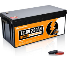 Аккумулятор ECO-WORTHY LiFePO4 12 V 280 Ah (3584 Wh) со встроенным BMS 3000+ циклов