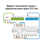 Реле напруги з контролем струму ZUBR CV2-50 red
