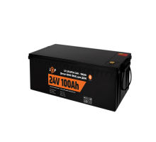 Акумулятор LP LiFePO4 24V (25,6V) - 100 Ah (2560Wh) (Smart BMS 100А) з BT пластик для ДБЖ