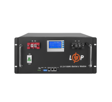 Акумулятор LP LiFePO4 48V (51,2V) - 100 Ah (5120Wh) (Smart BMS 100A) з LCD RM