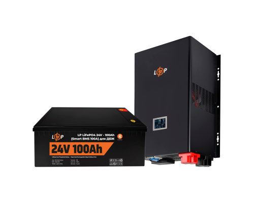 Комплект резервного живлення LogicPower ДБЖ + літієва (LiFePO4) батарея UPS 3600VA + АКБ LiFePO4 2560W
