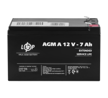 Акумулятор для сигналізації AGM А 12V - 7 Ah