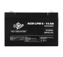 Акумулятор AGM LPM 6V - 14 Ah