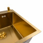 Кухонна мийка PVD Gold Valeso Handmade (сифон круглий, 3,0/0,8)