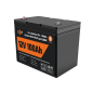 Акумулятор LP LiFePO4 12V (12,8V) - 100 Ah (1280Wh) (Smart BMS 100А) з BT пластик для ДБЖ