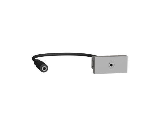Розетка Minijack 1 Модуль Алюміній