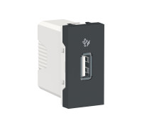 Розетка Usb 1 Модуль Антрацит